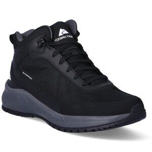 NEW Oazrk Trail Black Waterproof Leather Blend Tech Hiking Boots